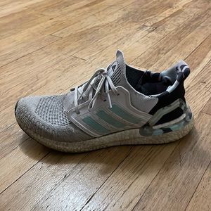 Mens Adidas Ultraboost 21- gr/blu/blk